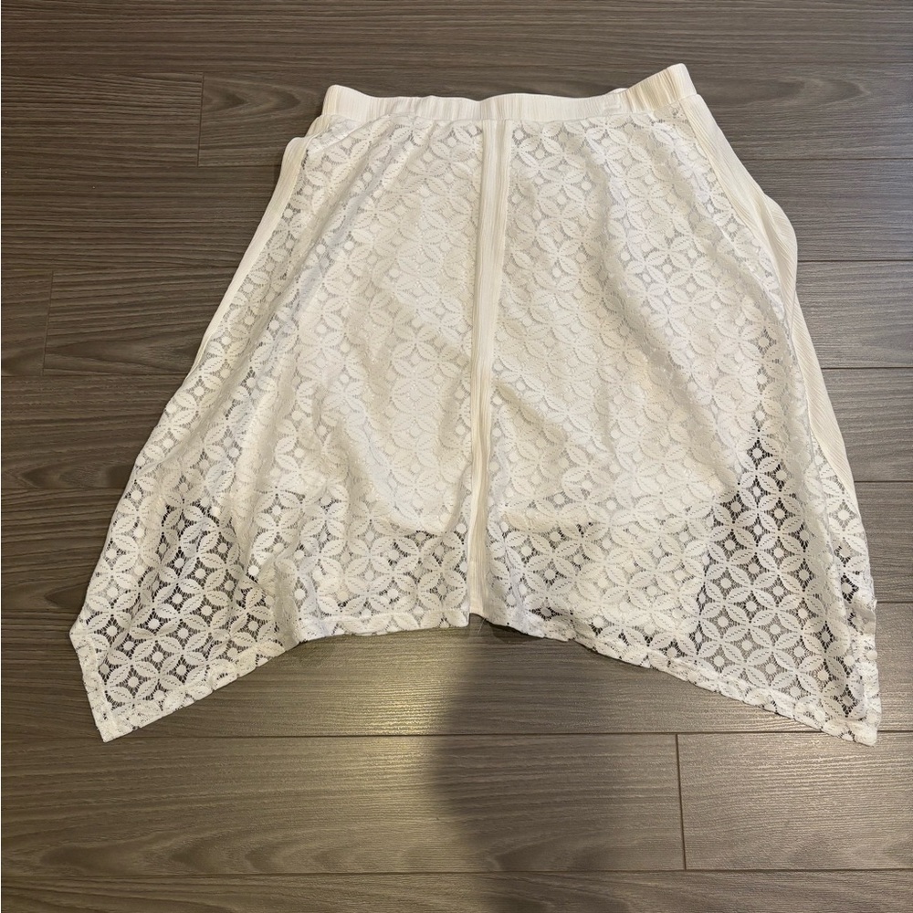 MAURICES WHITE LACE SKIRT